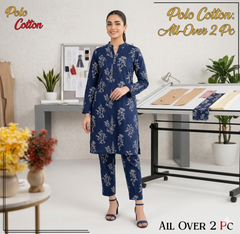 2 Piece – Cotton Digital Print Suit ( Design LS158)