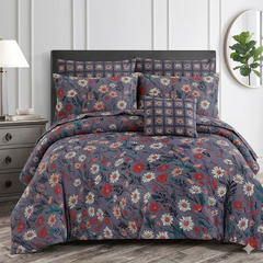 7 Pcs Comforter Set King Size Design KCC 00341