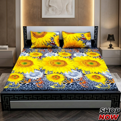 Cotton Satin King Size Bed Sheet STN 034