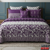 7 Pcs Comforter Set King Size Design KCC 00360