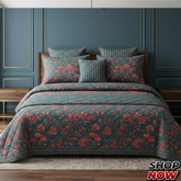 7 Pcs Comforter Set King Size Design KCC 00362