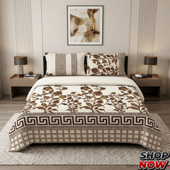 Cotton Satin King Size Bed Sheet STN 044