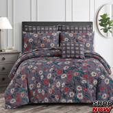 7 Pcs Comforter Set King Size Design KCC 00341