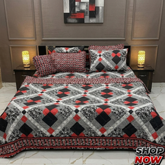 7 Pcs Comforter Set King Size Design KCC 00380