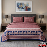 Cotton Satin King Size Bed Sheet STN 024