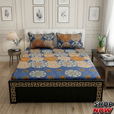 Cotton Satin King Size Bed Sheet STN 022