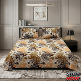 Cotton Satin King Size Bed Sheet STN 013