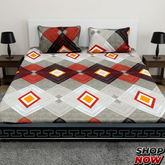 Cotton Satin King Size Bed Sheet STN 007