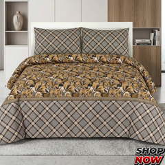 3 Pcs Cotton Bed sheet B 97
