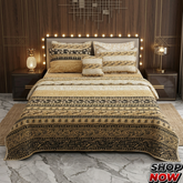 7 Pcs Comforter Set King Size Design KCC 00376