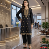Embroidery Shirt sleeves and Trouser