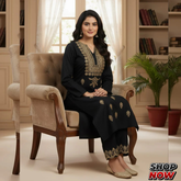 Embroidery Shirt sleeves and Trouser