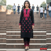 Embroidery Shirt sleeves and Trouser