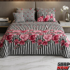 7 Pcs Comforter Set King Size Design KCC 00377