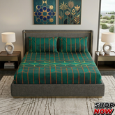 3 Pcs Cotton Bed sheet B 104