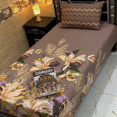 4 Pcs Single Pair Bedsheets (2x single bed sheets) 8859