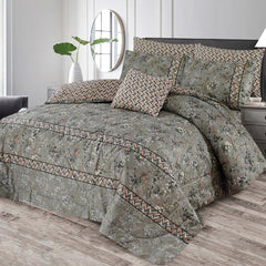 7 Pcs Comforter Set King Size Design KCC 00409