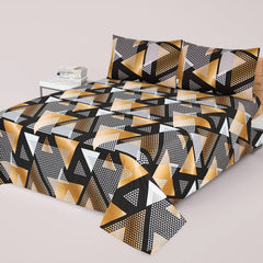 3PCS KING COTTON BED SHEET B-807