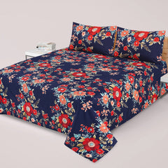 3PCS KING COTTON BED SHEET B-808