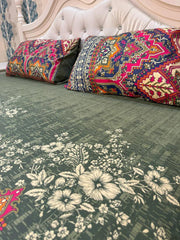 3PCS KING COTTON BED SHEET B-817