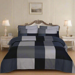 3PCS KING COTTON BED SHEET B-826