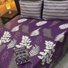 3PCS KING COTTON BED SHEET B-8580
