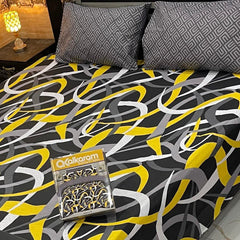 3PCS KING COTTON BED SHEET B-8584