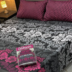 3PCS KING COTTON BED SHEET B-832