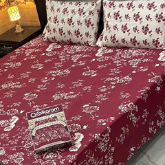 3PCS KING COTTON BED SHEET B-837