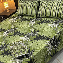3PCS KING COTTON BED SHEET B-844
