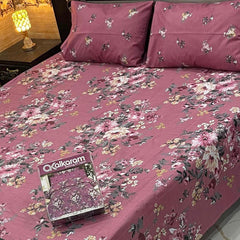3PCS KING COTTON BED SHEET B-856