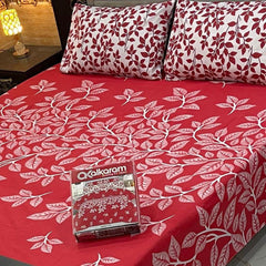 3PCS KING COTTON BED SHEET B-8575