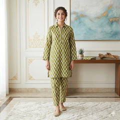 2 Piece LawnDigital Print Suit Design LS201 – Premium Ladies Summer Wear | Soft & Breathable Cotton Fabric