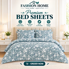 PURE COTTON PC BED SHEET 76/68 PC 1011