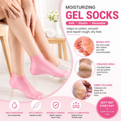 Silicone Moisturizing Gel Sock 1 Pair