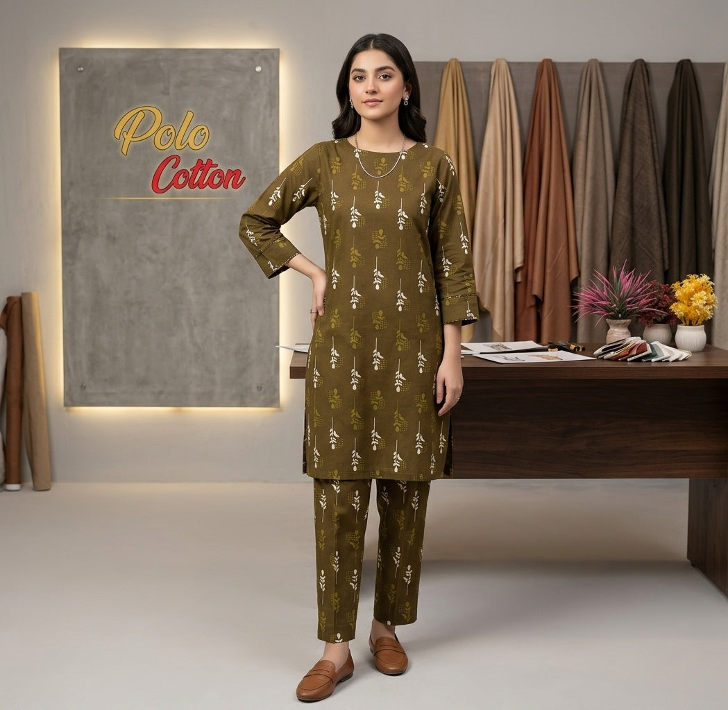 2 Piece LawnDigital  Print Suit Design LS203 – Elegant Ladies Summer Outfit | Soft & Breathable Fabric