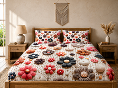 3D Printed Bedsheet with 2 Pillow Covers – 3-Piece Set | Article No. 15