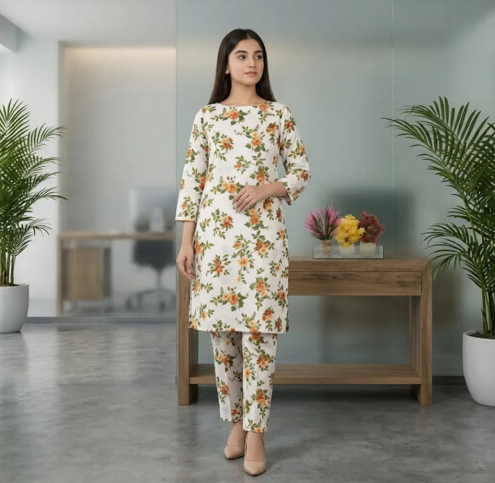 2 Piece Lawn Digital Print Suit Design LS137