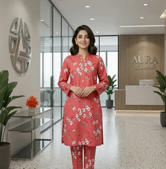 2 Piece Lawn Digital  Print Suit Design LS195 – Elegant Ladies Summer Wear | Soft & Breathable Cotton Fabric