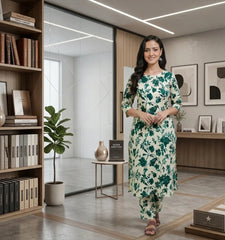 2 Piece LawnDigital  Print Suit Design LS209 – Stylish Ladies Summer Outfit | Soft & Breathable Fabric
