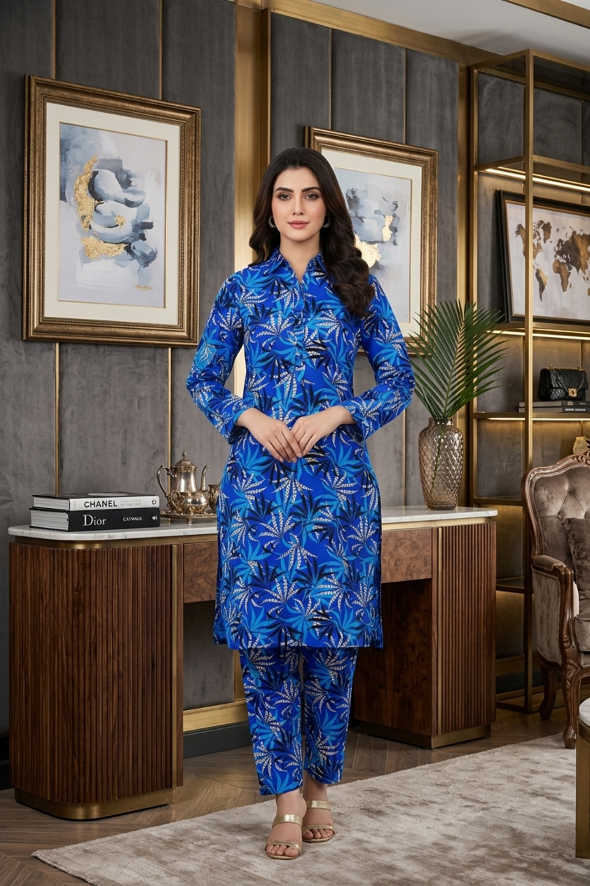 🌿 2 Piece Lawn Digital Print Suit Design LS645