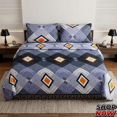 Cotton Satin King Size Bed Sheet STN 010
