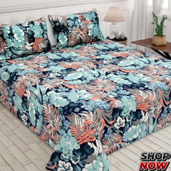 Cotton Satin King Size Bed Sheet STN 006