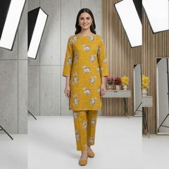 2 Piece Lawn Digital  Print Suit Design LS138 – Elegant Ladies Summer Wear | Soft & Breathable Cotton Fabric