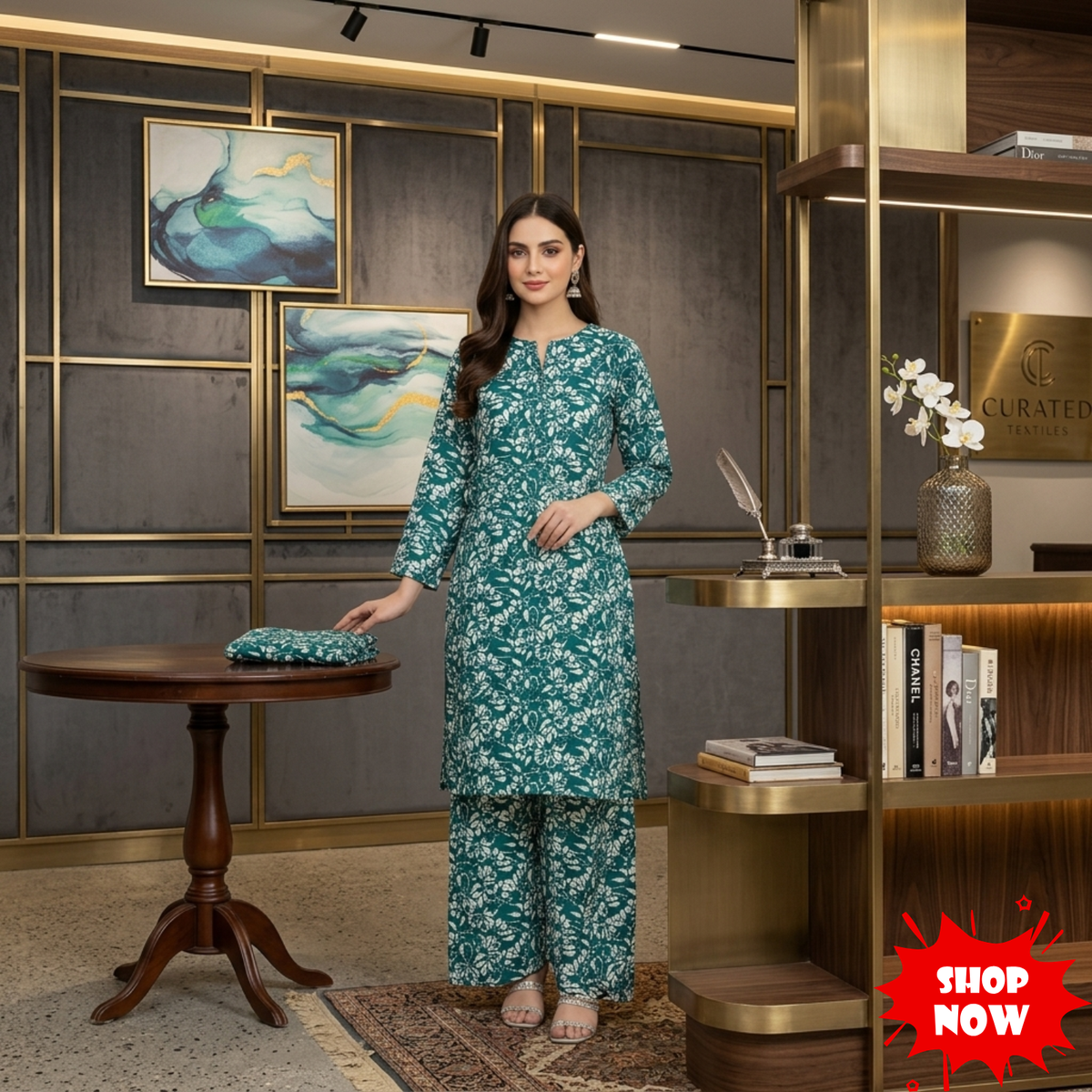 🌿 2 Piece Lawn Digital Print Suit Design LS649 –