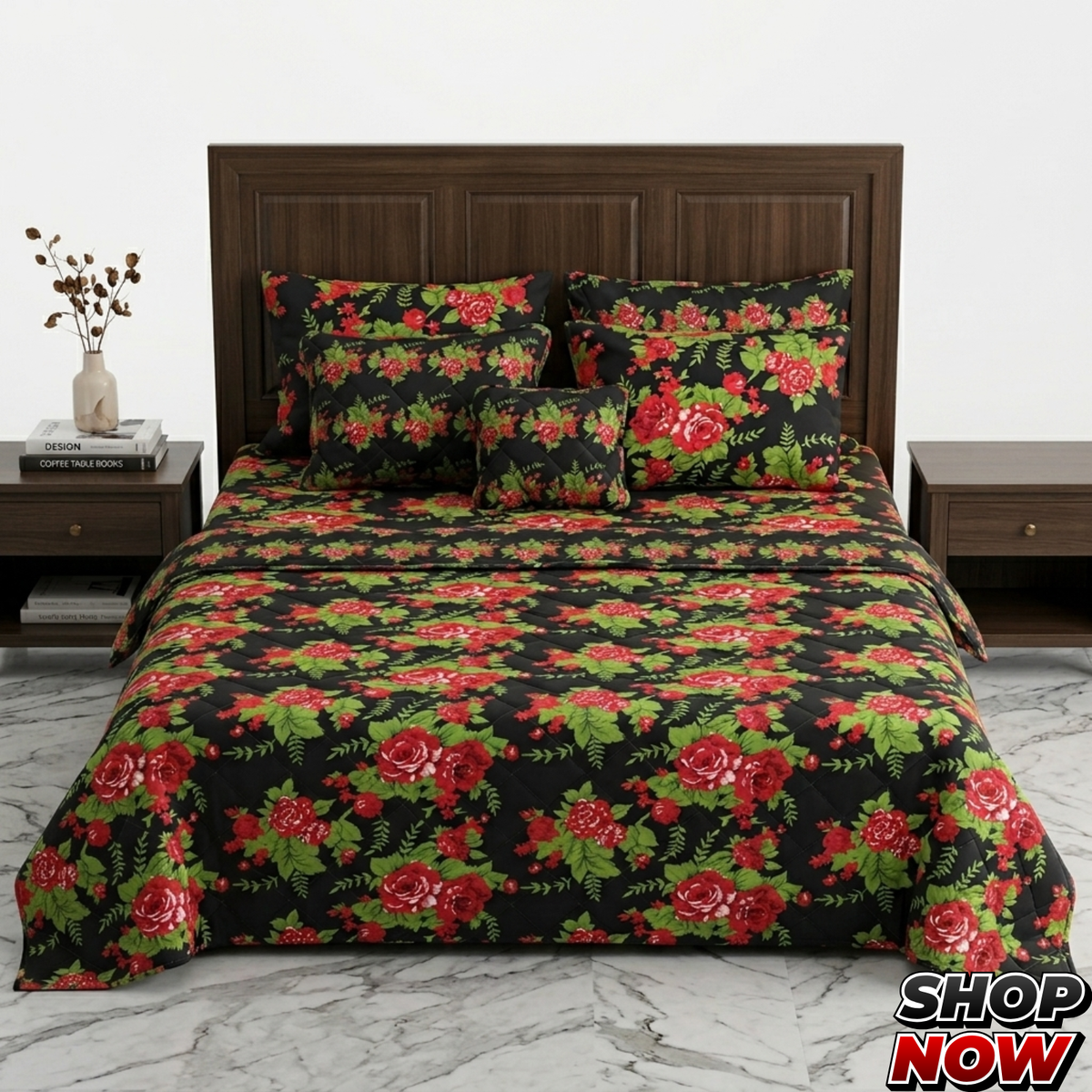 7 Pcs Comforter Set King Size Design KCC 00374