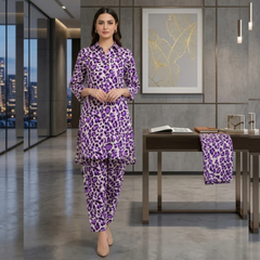 2 Piece LawnDigital  Print Suit Design LS198 – Elegant Ladies Summer Outfit | Soft & Breathable Fabric