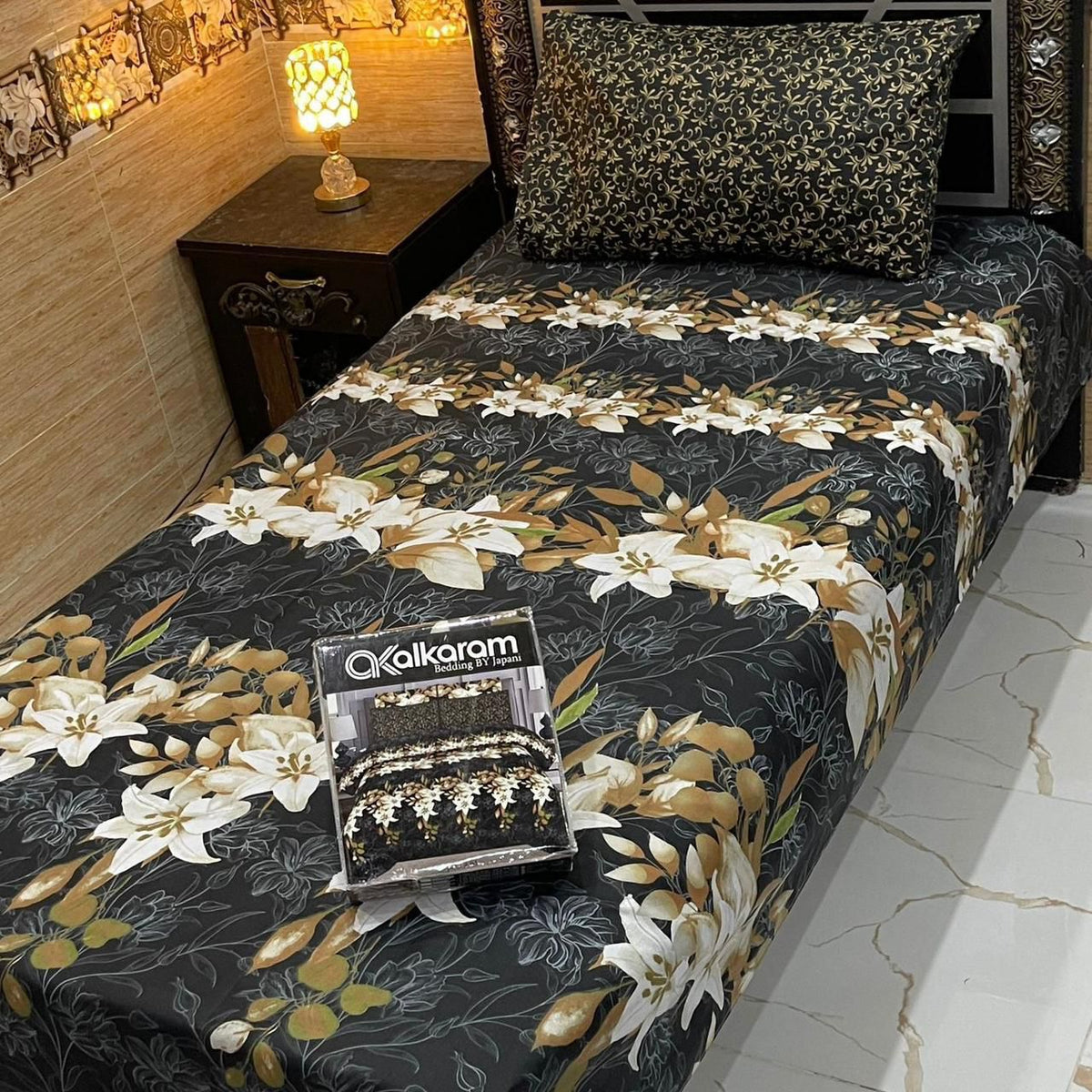 4 Pcs Single Pair Bedsheets (2x single bed sheets) 8887