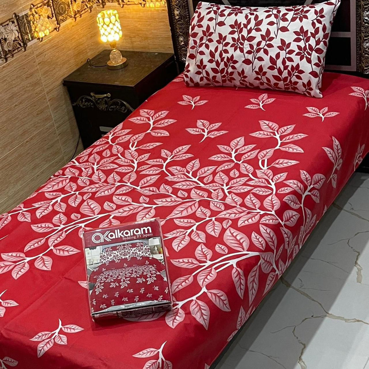 4 Pcs Single Pair Bedsheets (2x single bed sheets) 8878