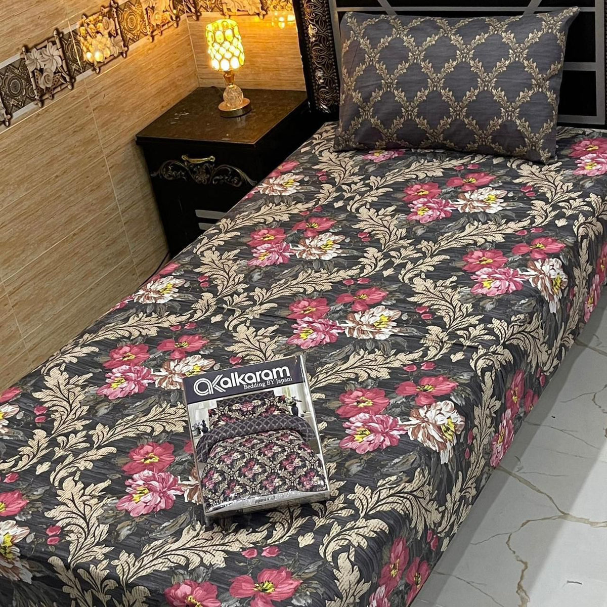 4 Pcs Single Pair Bedsheets (2x single bed sheets) 8862